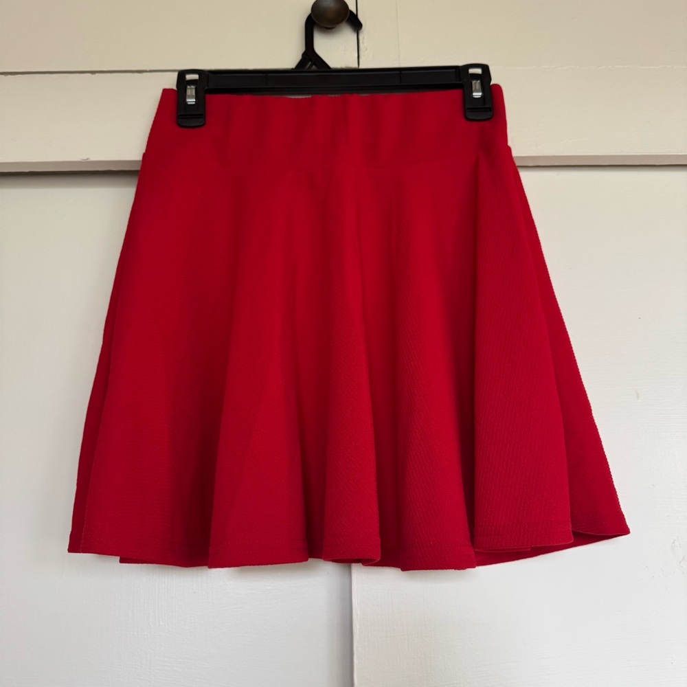 Red Women's Mini Skirt